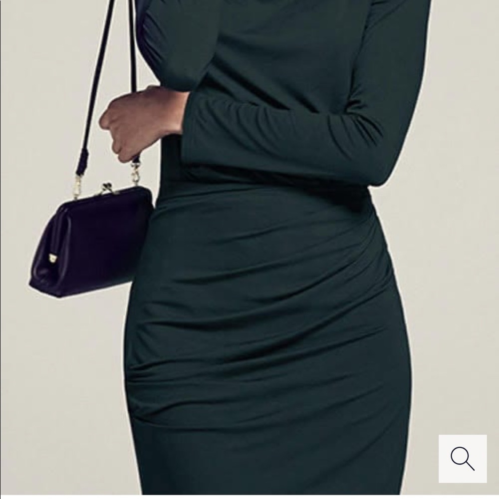 MM Lafleur Dark Green Midi Skirt